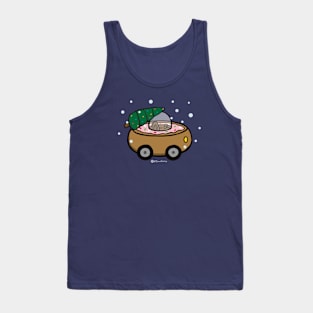 Christmas Tree Donut Car Tank Top